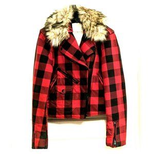 RALPH LAUREN Denim & Supply Buffalo Plaid Moto Jacket